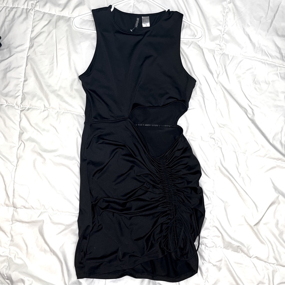 H&M, black dress